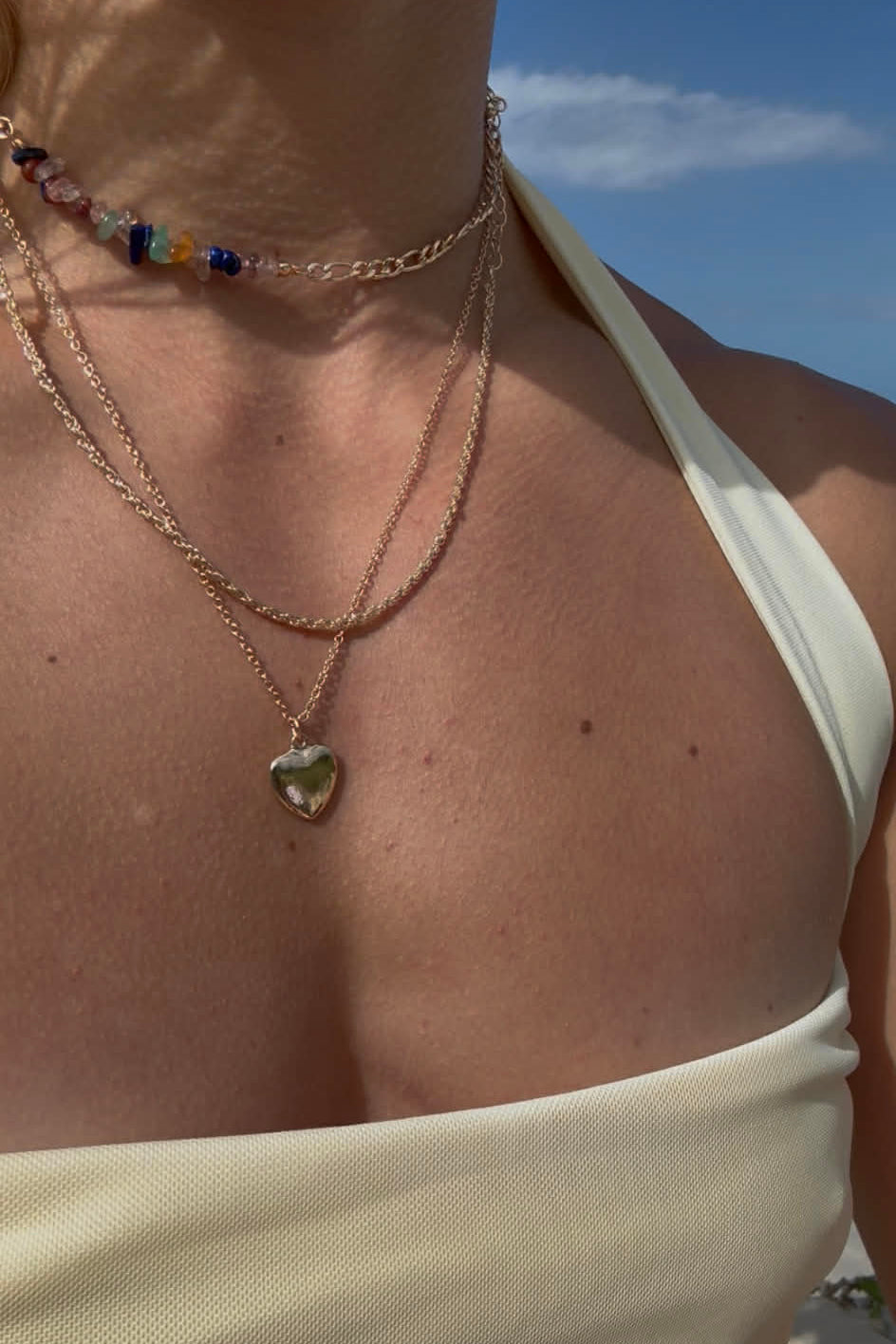 Sunset Heart Necklace