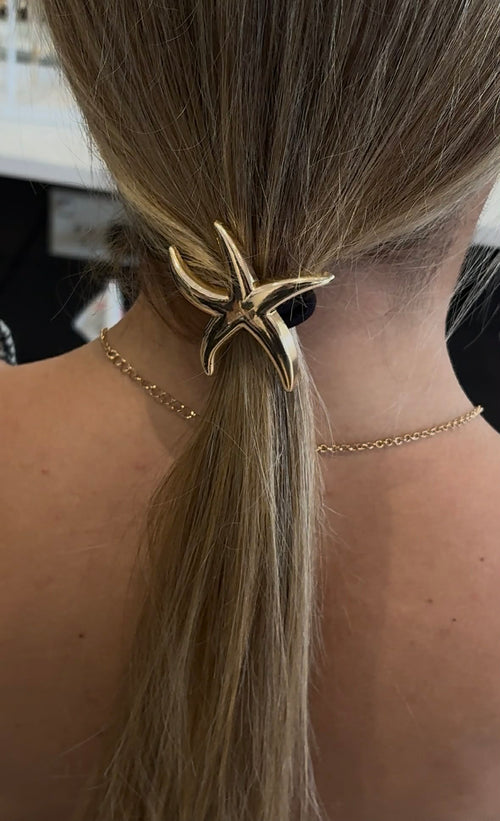 Duo of hair ties with-STARFISH