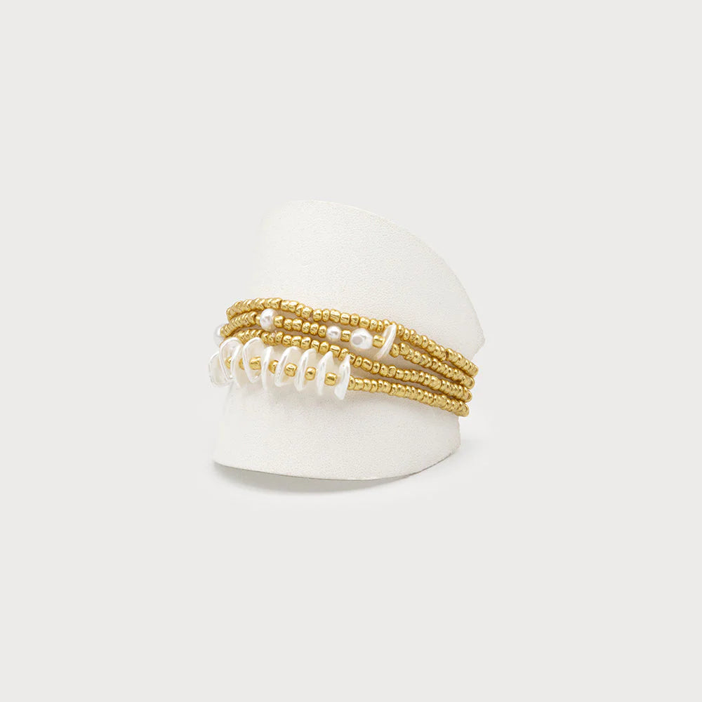 Pearl Tide Bracelet – Gold