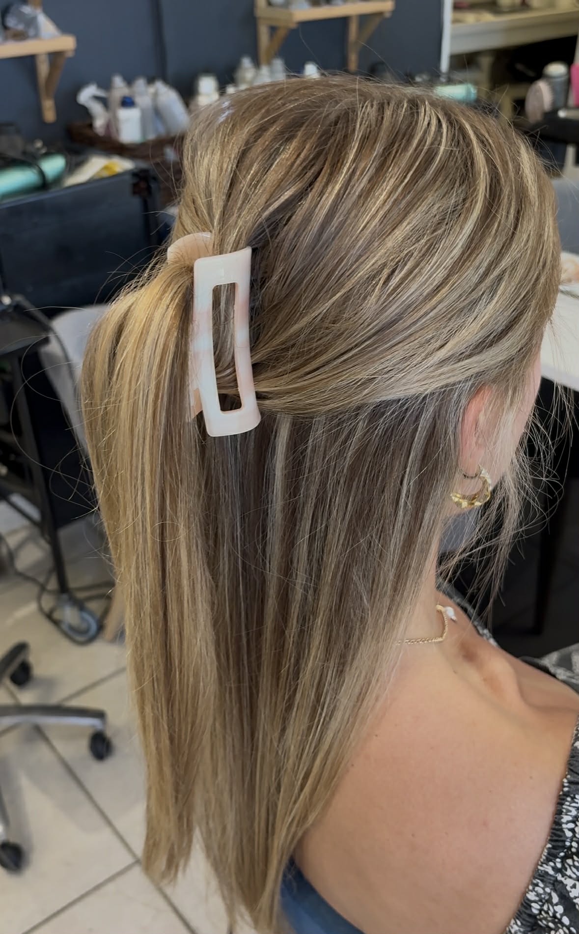 Two size clips pattern & solid color- DUS