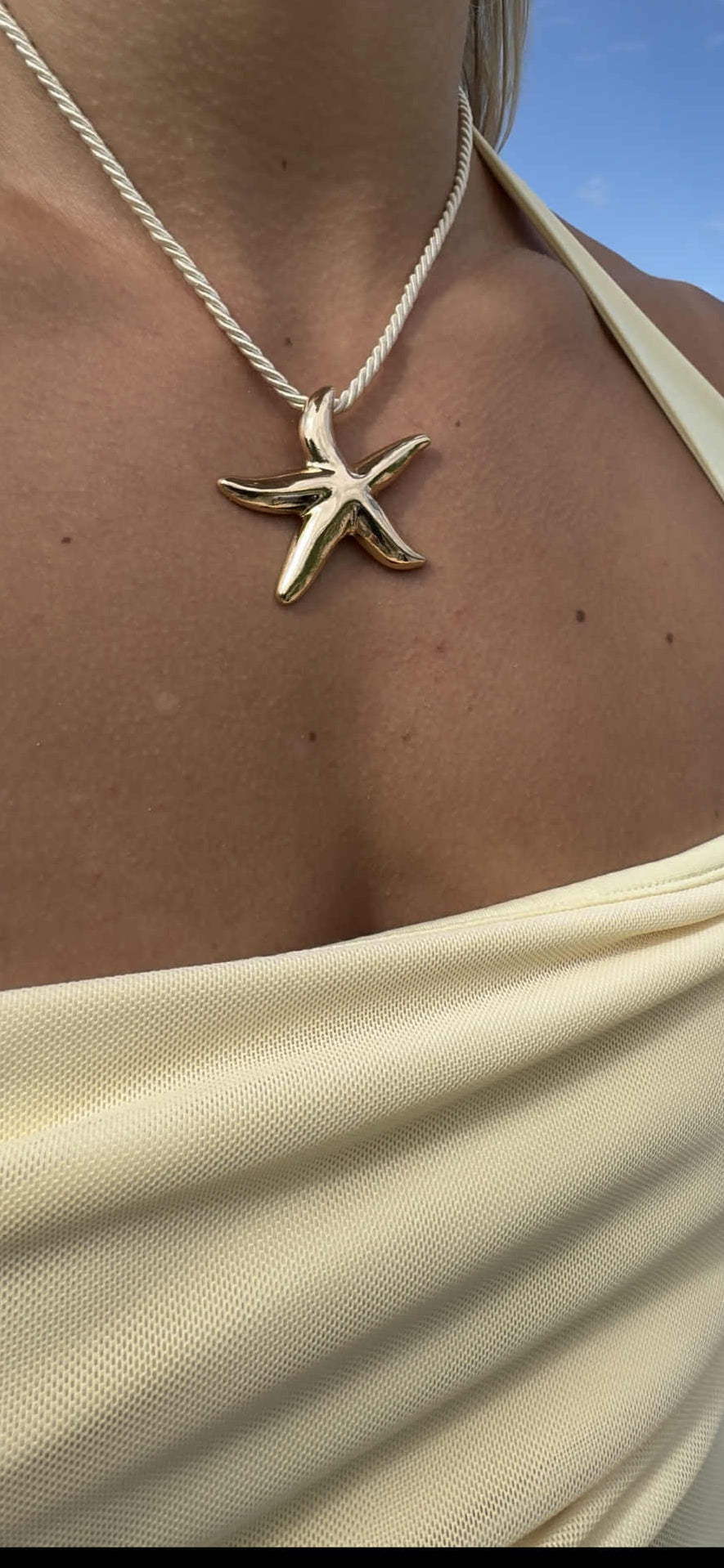 Golden Starfish Necklace